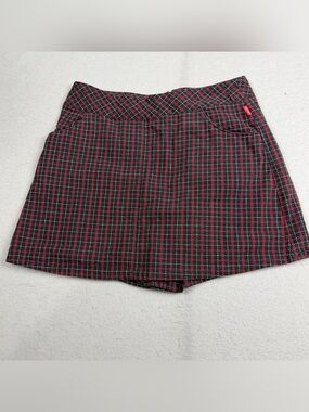 Vintage 99s Girls Esprit Plaid Skort 100% Cotton Sz 16
